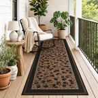dweike easy jute non slip runner rug, 2x6 on a desk or shelf
