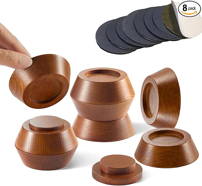 Bed Risers, Furniture Risers Can be Adjusted to 2'' 3''or 4'', Lifts Furniture by FASONLA