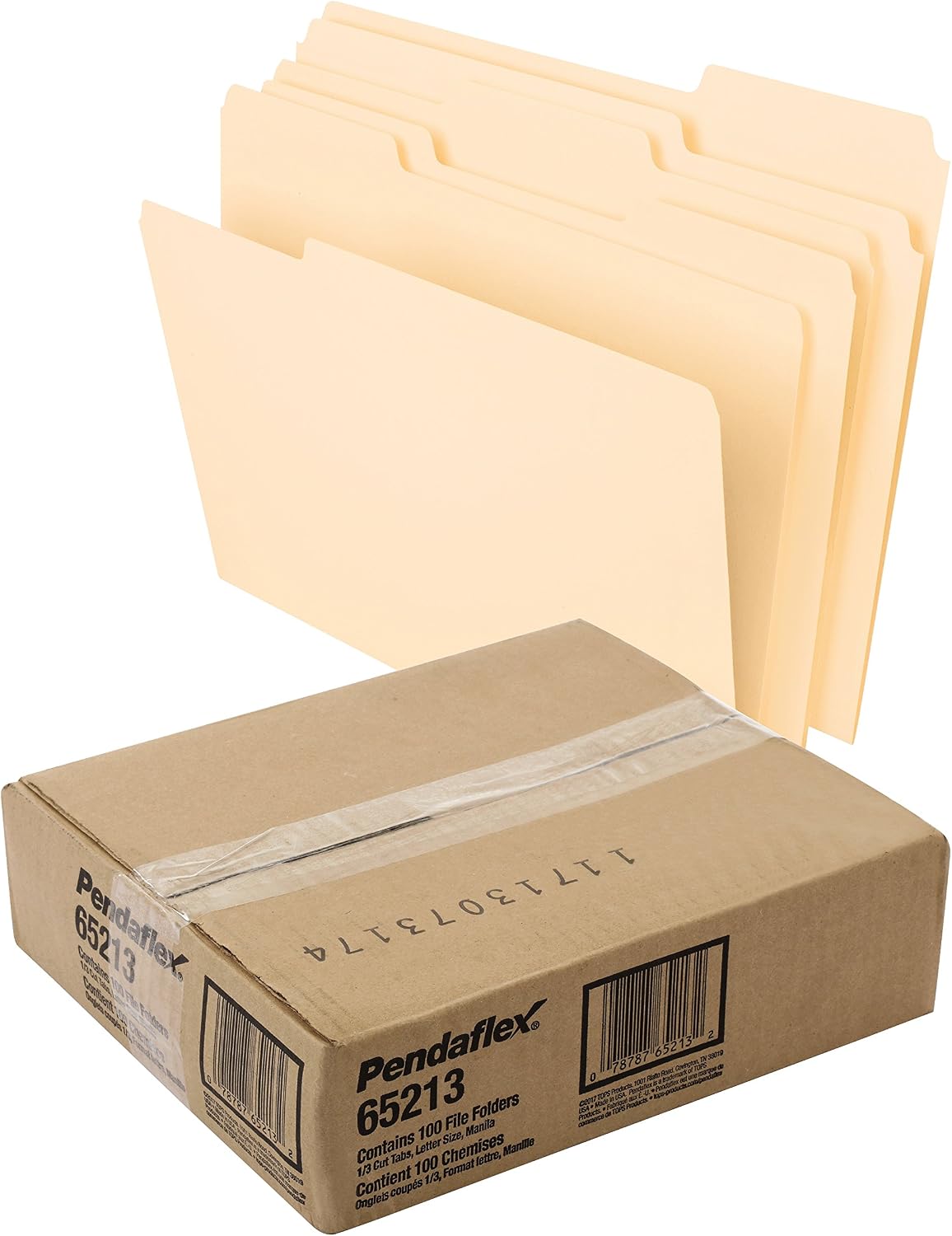 Pendaflex Letter Size File Folders Bundle - Pink Two-Tone 100 Count & Manila Classic 100 Count (152 1/3 PIN & 65213)