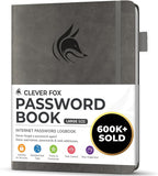Clever Fox Password Book with alphabetical tabs. Internet Address Organizer by CleverFox