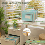 EcoStash Wheat Straw Expanding Hanging File Folders, 1.2" Accordion Pockets - Image 2