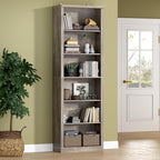 BORNOON 75" Tall Bookshelf, 6-Tier Floor Standing Bookcase by BORNOON