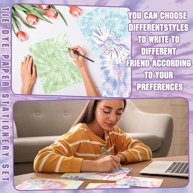 TaoBary 160 Pcs Stationery Paper Set 50 Double Sided Stationery Papers - Image 7