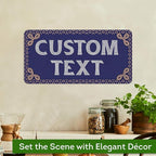 Custom Sign, Custom Street Sign, 11 Font Colors, 13 Font Styles, 4 Hole Options - Image 4