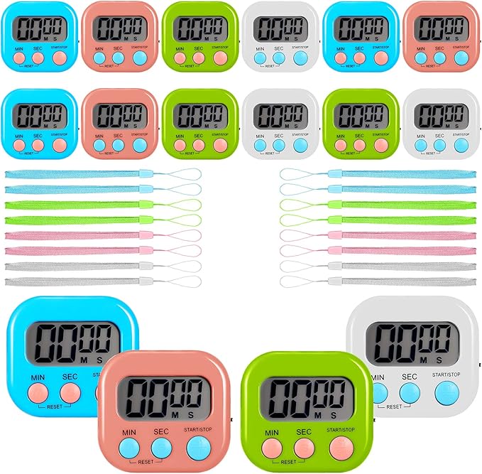 Flutesan 16 Pack Digital Classroom Timers by Flutesan