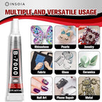 B7000 Rhinestone Glue Clear 16 PCS 15ml – Strong Transparent No Trace Jewelry - Image 4