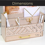 BLU MONACO | Wooden Mail Organizer - Image 6