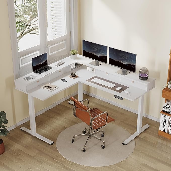 FLEXISPOT 63" L Shaped Standing Desk - Image 2