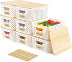 AntStep 8 Pack Plastic Storage Bins by Unknown