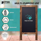 Better Office Products Magnetic A-Frame Chalkboard Sign, Extra Large 20" x 40" - Image 7