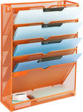 EASEPRES 6 Tier Mesh Hanging Wall File Organizer, Desk Vertical Mail Paper by EASEPRES