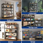 WORKPRO House 5-Tier Shelving Unit, Adjustable Heavy Duty Storage Shelves - Image 8