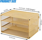 EASEPRES Paper Organizer Tray, 3 Tier Mesh Desk File Organizer Letter Sorter - Image 2