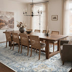 GENIMO 5x8 Area Rugs for Living Room, Machine Washable Low Pile Rugs, Chenille - Image 3