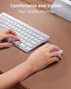Leather Desk Pad Protector, Mouse Pad, Office Desk Mat, Non-Slip PU Leather - Image 3