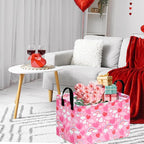 FUULOXE Rectangular Valentines Basket Storage Bin - Image 7