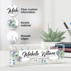 Personalized Name Plate for Desk, Custom Desk Name Plate, Acrylic Name Plate - Image 3
