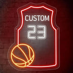 Custom Basketball Jersey Neon Signs by Sunchayi