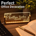 Desk Name Plate Personalized, Custom Office Light Up Name Plate - Image 3