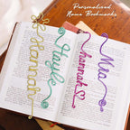 LOFART Custom Bookmarks Personalized Wire Name Bookmark Metal Wire Name Page - Image 4