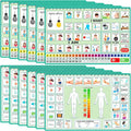 Geyoga 12 Pcs Nonverbal Communication Board, 16.73 x 11.22'' Patient Picture by Geyoga