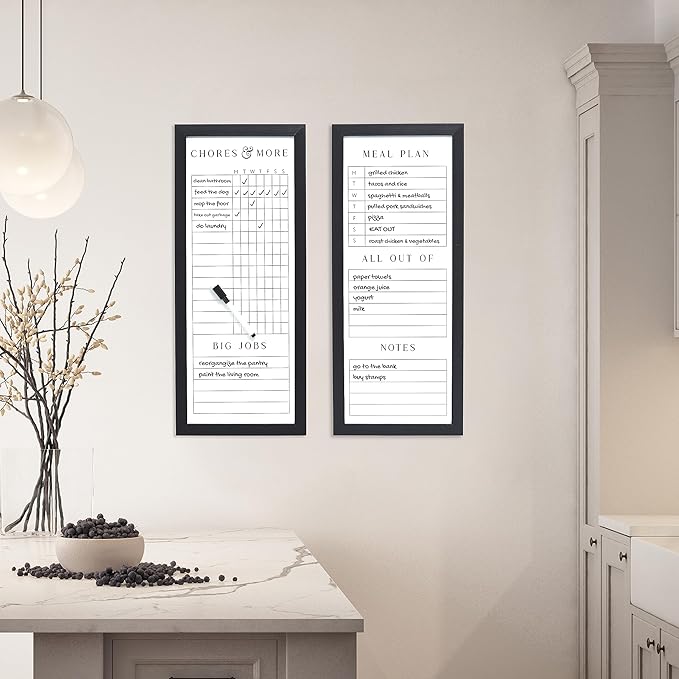 Sheffield Home Set of Two Family Planner Dry Erase Boards Featuring, Chore Chart - Image 6