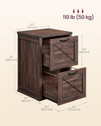 VASAGLE File Cabinet, Filing Cabinet - Image 2