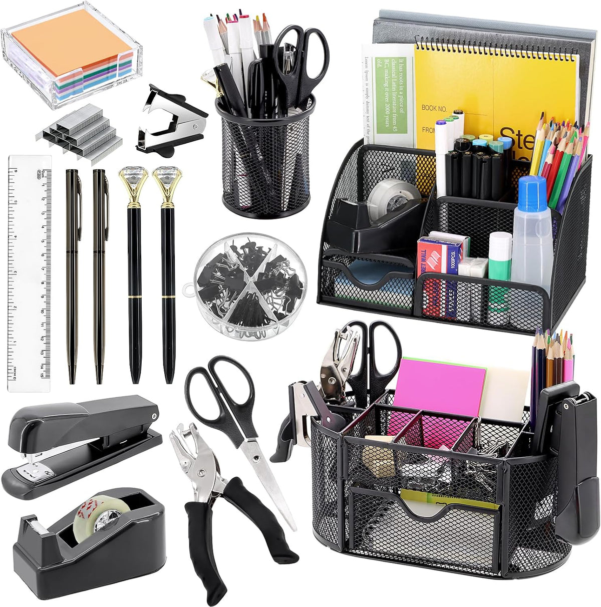17 in 1 office desk organizer set for, main product view