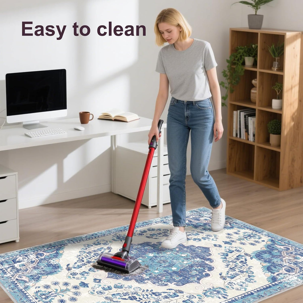 Chair Mat for Hardwood Floor, Office Floor Mat Rolling Under Desk Mat, Comput...
