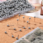 WILLBOND 500 Pack Map Push Pins Map Tacks Small Round Head Push Pins Thumb Tacks - Image 4