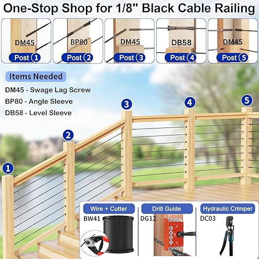 100 Pack Cable Railing Protector Sleeves - Image 5
