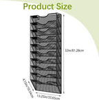 EasyPAG 10 Pocket Mesh Wall File Organizer, Hanging Paper Folder Holder - Image 4