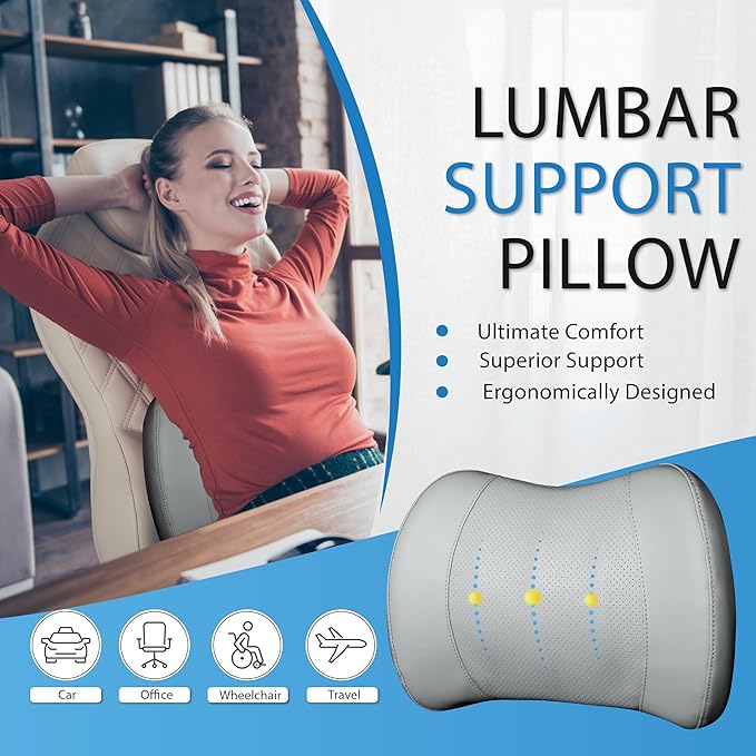 Lofty Aim Classic Memory Foam Lumbar Cushion Provides Excellent Back Support - Image 2