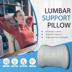 Lofty Aim Classic Memory Foam Lumbar Cushion Provides Excellent Back Support - Image 2