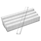 200 Pack 12 Inch Plastic Rulers Bulk, Transparent Ruler by KUKLIPJIM