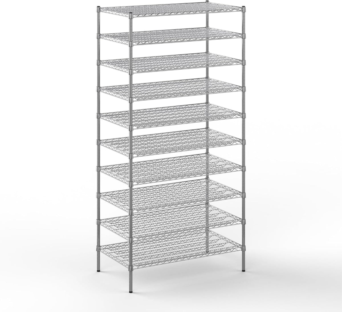 Regal Altair 24" Deep x 42" Wide x 86" Height Wire Shelving Kit | 10-Tier | NSF