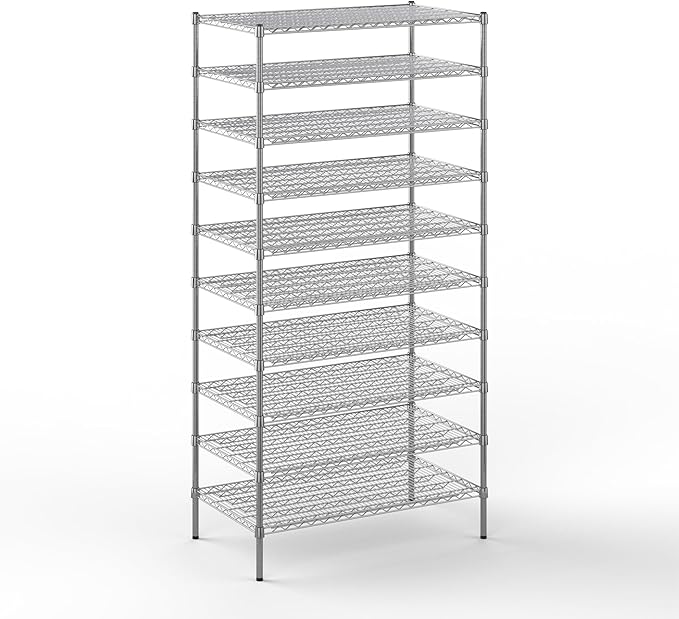 Regal Altair 24" Deep x 42" Wide x 86" Height Wire Shelving Kit | 10-Tier | NSF by Regal+Altair