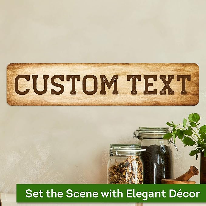 Custom Sign, Custom Street Sign, 11 Font Colors, 13 Font Styles, 4 Hole Options - Image 4
