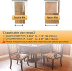 Square Chair Leg Protectors for Hardwood Floors - Image 2