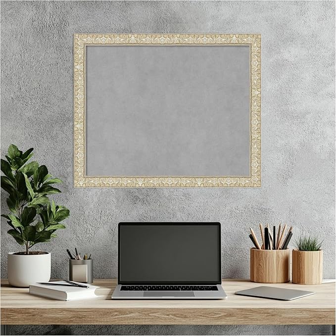 Amanti Art Silver Framed Magnetic Board 18x22 Small Vision Board - Image 7