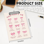 APIILVPQ Bible Clipboard, Christian Prayer Wooden Clip Boards - Image 2