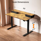Kingant 48 x 24 Inch Electric Standing Desk - Image 3