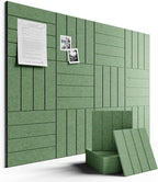 Large Felt Bulletin Board 48" x 36" Cork Board Alternative-12 Pack by FLUXYNARA