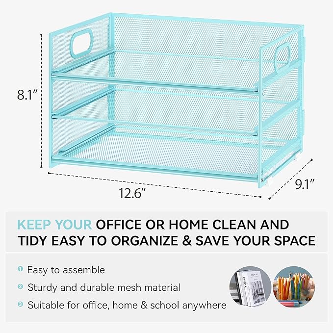 Subekyu 3 Tier Paper Desk Organizer - Image 2