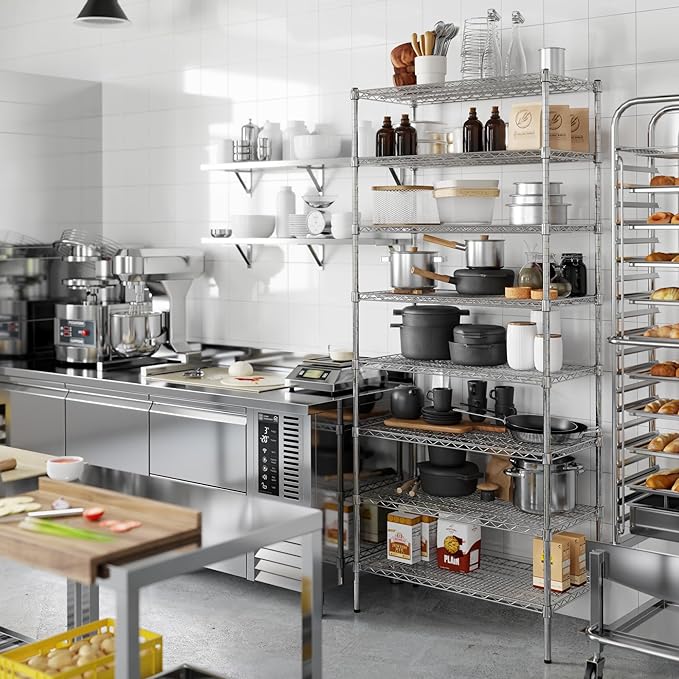 Regal Altair 18" Deep x 36" Wide x 86" Height Wire Shelving Kit | 8-Tier | NSF - Image 2