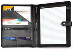 LEATHER VILLAGE Portfolio Professional Organizer – Carbon Fiber Genuine Leather - Image 2