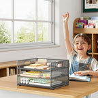 Subekyu 3 Tier Paper Letter Tray Organizer - Image 4
