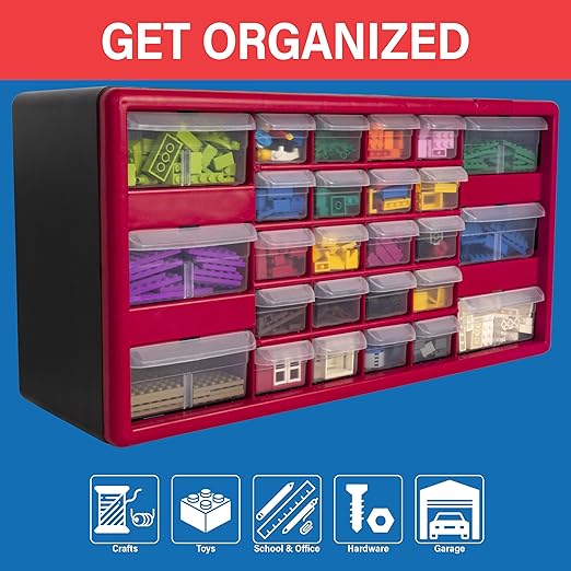 Akro-Mils 26-Drawer Plastic Drawer Storage Cabinet - Image 4
