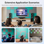UNECHO 12 Pack 12" X 12" X 0.4" Acoustic Panels - Image 6