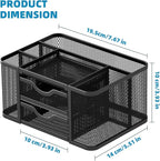Marbrasse Mesh Desk Organizer, Pen Organizer - Image 4